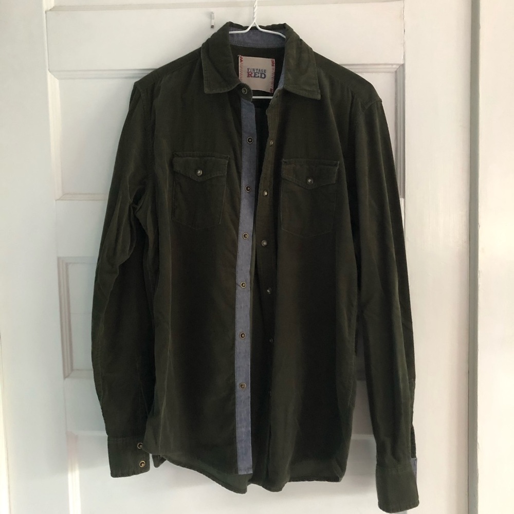 Warm Flannel Button Down - Green